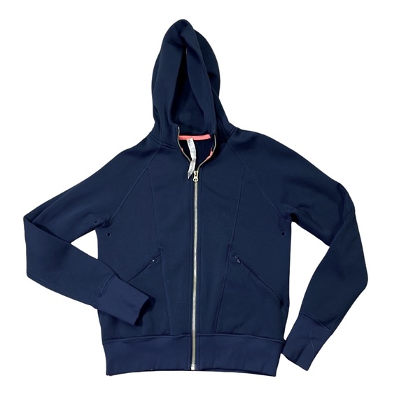 lululemon athletica Tops - Lululemon women’s 6 blue full zip soft stretch full zip hoodie EUC